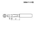 HAKKO Soldering Tips 900M-T-R, Tip for the 900M/907